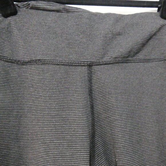 ATHLETIC WORKS - Dri More | small | Black and Grey Striped High Waist Leggings - Picture 4 of 16